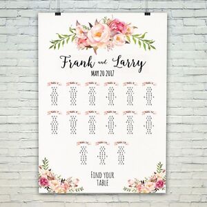 Table Seating Chart Printable