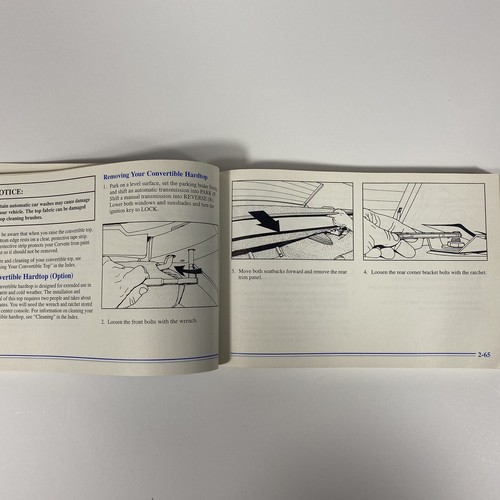 1996 CORVETTE ORIGINAL 1ST EDITION OWNERS' MANUAL/MANUAL POUCH - Picture 12 of 12