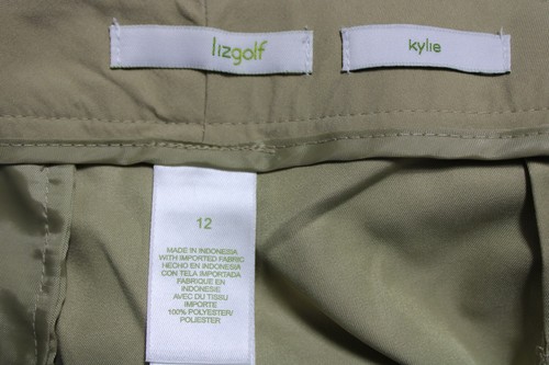 Pantalone donna Lizgolf taglia 12 gamba dritta colore stile KAKI KYLIE nuovo con etichette - Foto 6 di 9
