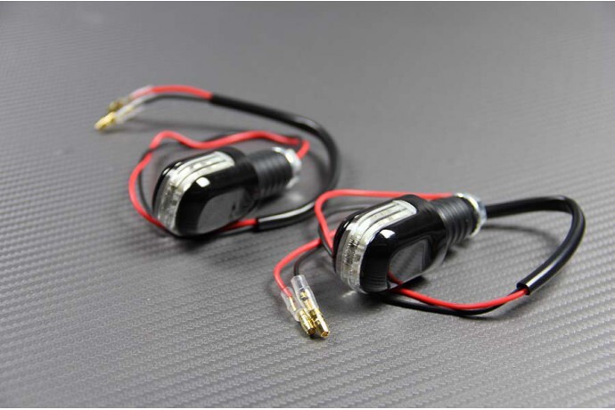 Clignotants LED moto embout de guidon pour vos virées nocturnes et trajets urbains