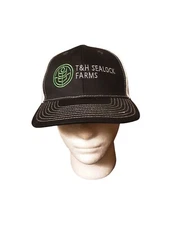 T&H Sealock Farms Trucker Hat By Pacific Headwear - Adjustable Snapback - Cap.