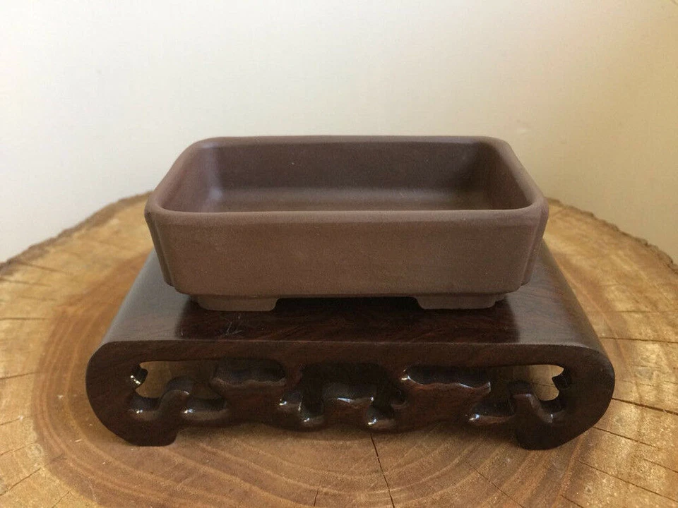 Rectangular Chinese Zisha Flower Pots Landscaping Garden Home Bonsai Decoratio - Image 4 of 4