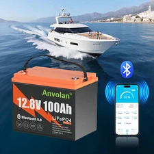 12V 100Ah Mini LiFePO4 Battery Bluetooth Lithium Iron Phosphate Battery for RV