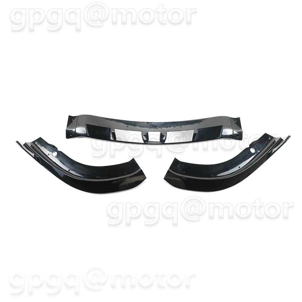 Kit divisor de labios parachoques delantero negro brillante V3 para Chrysler 300 C S SRT 2015-2023丨 Foto 4 de 4