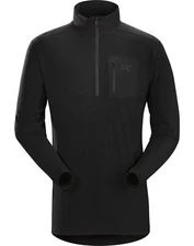 NWT Arc’teryx Leaf Black Cold WX  Zip Neck AR Merino Wool Base Layer sz M