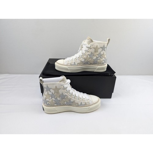 Amiri , Stars Court High-Top Sneakers in Grey / White BNWB 43 - 第 19/22 張圖片