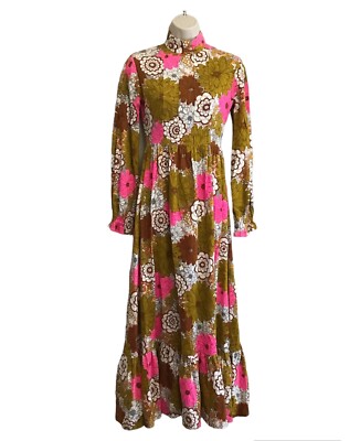 chinese dress ladies Flower Power Satin Tiered Maxi Dress
