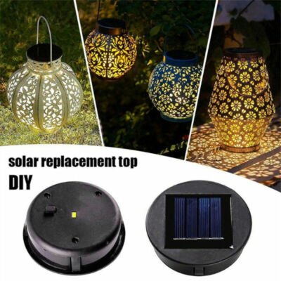 Solarleuchten-Ersatzdeckel Mit LED & Akku – 4 Stück, Wetterfest Für Garten-Deko