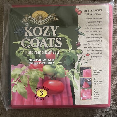 Pack 3 Reusable Plant Freeze Winter Frost Protection Water Filled Insulation