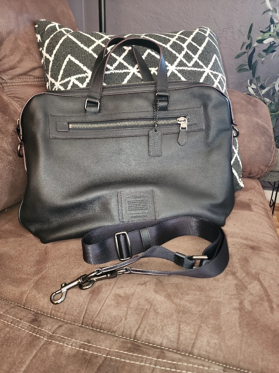 leather coach laptop bag