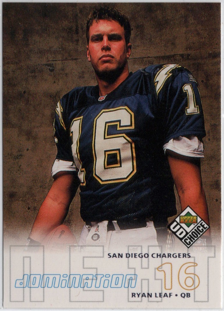 1998 Upper Deck UD Choice Ryan Leaf Rookie Card #257