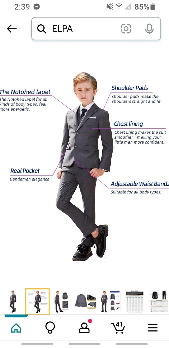 Big boys suit shop set