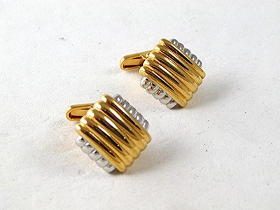 Boutons De Manchette Vintage Dorés - Occasion En Bon état - Modèle 102616