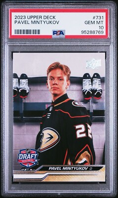 2023/24 Upper Deck Extended Series DRAFT Pavel Mintyukov #731 PSA 10 Gem Mint