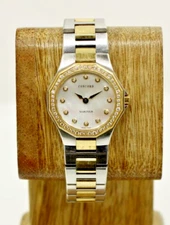 Concord Mariner 18K Gold & Stainless 26 mm MOP Dial Diamond Bezel Watch 0311396