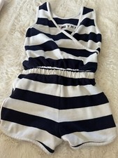 Very Cute Pre-owned Tommy Hilfiger Girl Overalls Short Sz 4-5