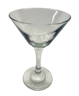 Jack Daniels Gentleman Jack Bourbon Whiskey Glass Etched Cocktail Martini Stem