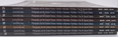 Lot of 8 LensWork Photography Magazine, 2013-2015, #106, 111, 115-119, 121 G21