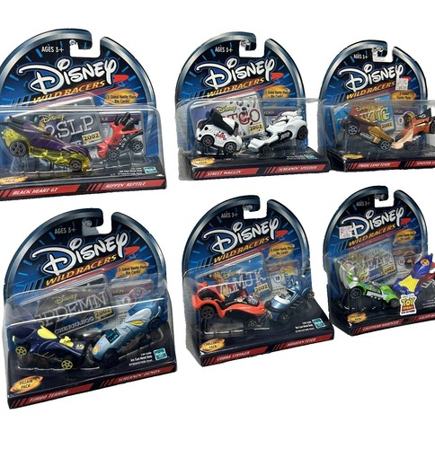 ディズニー　Disney Wild Racers ミニカー 6セット12台 New 2002 Hasbro Disney Wild Racers Challenge Pack Aladdin Jafar