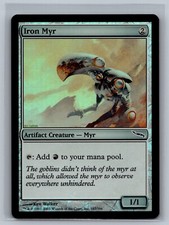 Magic The Gathering Mirrodin Iron Myr #187/306 Foil MTG TCG CCG