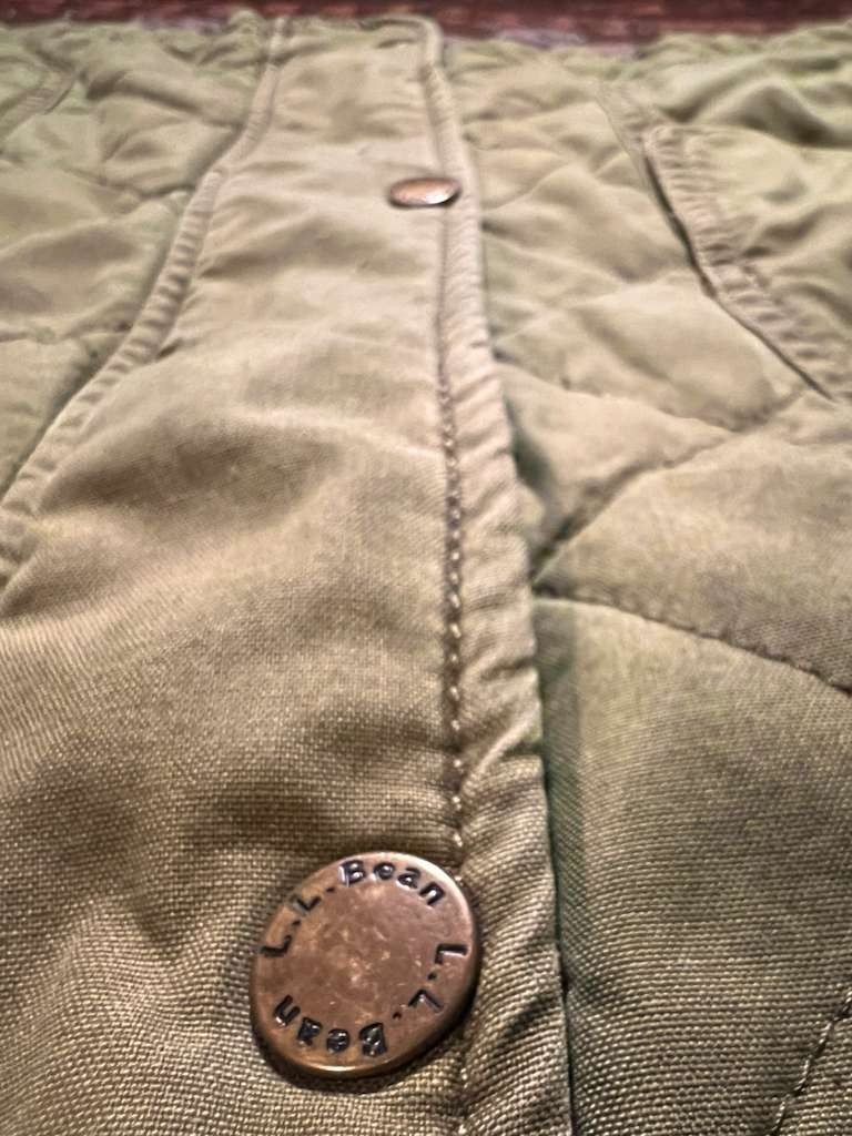 LL BEAN Button Zip down Primaloft Lining Barn Qui… - image 11