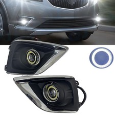 White Led Cob Projector Angel Eye Halo Fog Lights G For Buick Envision 2019-2020