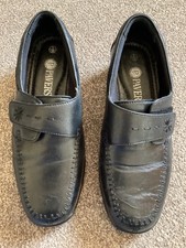 Scarpe donna taglia 5 nere in pelle con tacco piccolo di Pavers - usate pochissimo