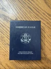 1999 American Eagle Silver Proof Dollar BOX CASE Certificate of Authenticity