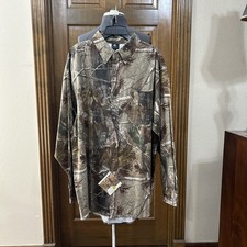 Realtree AP Mens Hunting Shirt Sz XXL Realtree Print Button Down Pockets NWT