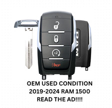 Oem Logo Used 2019-2024 Ram 1500 Pickup Smart Key Remote Start Oht-4882056 Oem Logo Used 2019-2024 Ram 1500 Pickup Smart Key Remote Start Oht-4882056