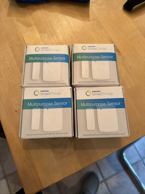 **Set of 4**- Samsung SmartThings Multipurpose Sensor - White
