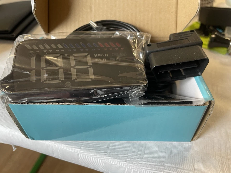 Universal Kfz Head Up Display OBD2 + GPS M7 Aufbauinstrument Tacho U/min - Bild 2 von 2