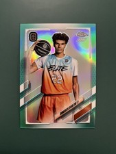 2021-22 Topps Chrome OTE Dominick Barlow Aqua Refractor RC XRC SP /199