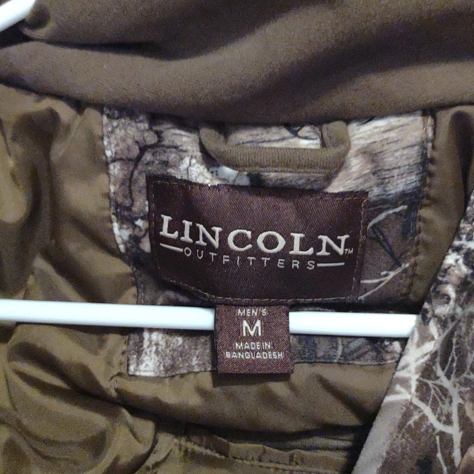 Lincoln Outfitters Mens Medium Realtree Edge 2 Piece Camo Coat/Bib Overalls - Image 2 of 4