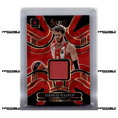 2025-26 Panini Select EuroLeague - Red Ice #SM-THM Thomas Walkup Patch /55