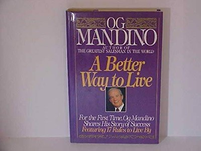 #ad A Better Way to Live Hardcover By Mandino Og VERY GOOD $4.74