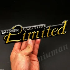 Limited Super Custom Car Fender Emblem Trunk Rear Sport Badge s Sticker.