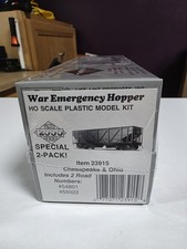 PROTO 2000 HO 50-TON WAR EMERGENCY HOPPER SPECIAL 2 PACK CHESAPEAKE  OHIO