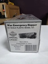 PROTO 2000 (HO) 50-TON WAR EMERGENCY HOPPER SPECIAL (2) PACK CHESAPEAKE & OHIO