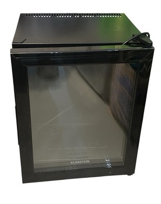 Klarstein Minikühlschrank mit Glastür Schwarz 23L Kompakt