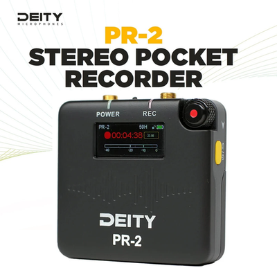 Deity PR-2 PR2 Pocket Audio Recorder with 32-Bit Float Recording