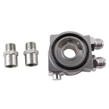 Oil Cooler Filter Sandwich Plate Thermostat Adapter 34 16-unf And An10 Fitting