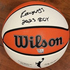 Paige Bueckers Signed WNBA Wilson Basketball 2025 ROY Inscription Fanatics Auto