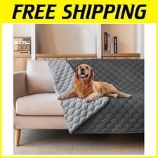 Waterproof Dog Bed Cover 82x120 Inch Dark Grey/Light Grey