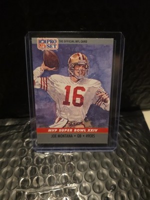 1990 pro set , Panni ,Score  joe montana mvp collectible #24 #293 #3 #LF-JM #178