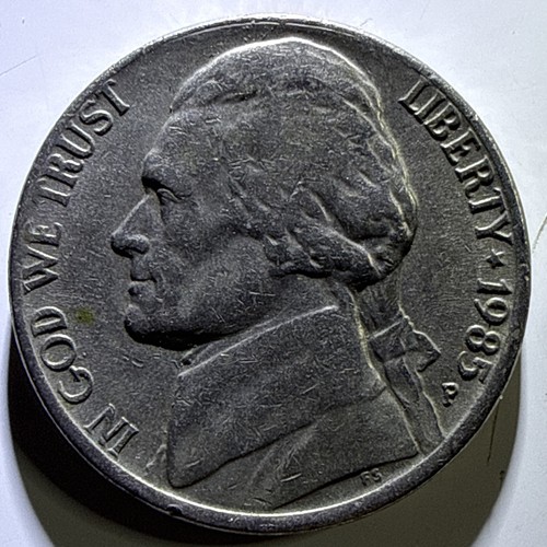 1985 P Jefferson Nickel Error Double Monticello - Picture 1 of 12