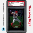 2011 BOWMAN DRAFT PICKS & PROSPECTS #101 MIKE TROUT CHROME ROOKIE RC PSA 10
