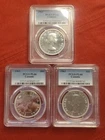 LOT OF 3 1963 Canada .800 Silver PCGS PL66 Dollar