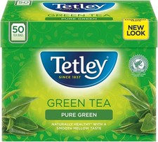 Tetley Pure Green Tea 50 bags 0.08 per strip