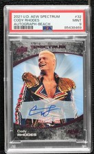 2021 Upper Deck AEW Spectrum Beach 2/5 Cody Rhodes #32 PSA 9 MINT Auto 09q5